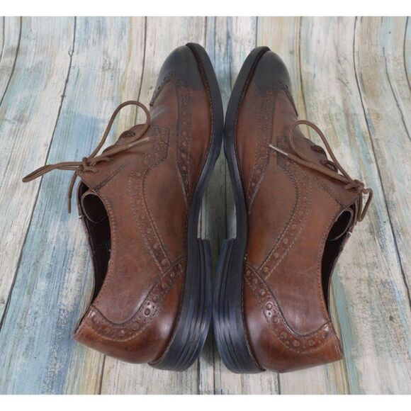 Clarks Tor England British Toe Wingtip Oxfords Size 9.5 Brown Leather Shoes main image 7
